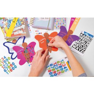 herma magische letters, glitter