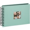 Walther Spiraal Album Fun mint groen 23x17 cm 40 zwarte paginas