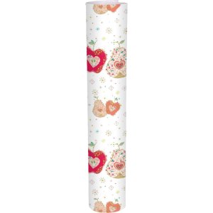 verliefde appel en peer inpakpapier