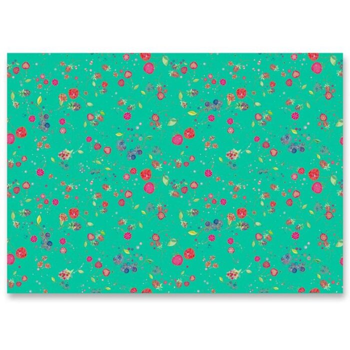 fruit groen inpakpapier 1 vel 50x70 cm