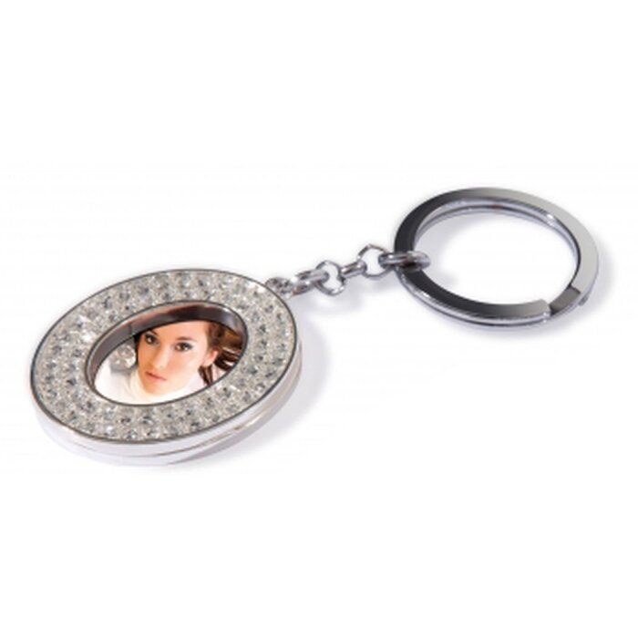 Erno Sleutelhanger Glamour Diamant ovaal