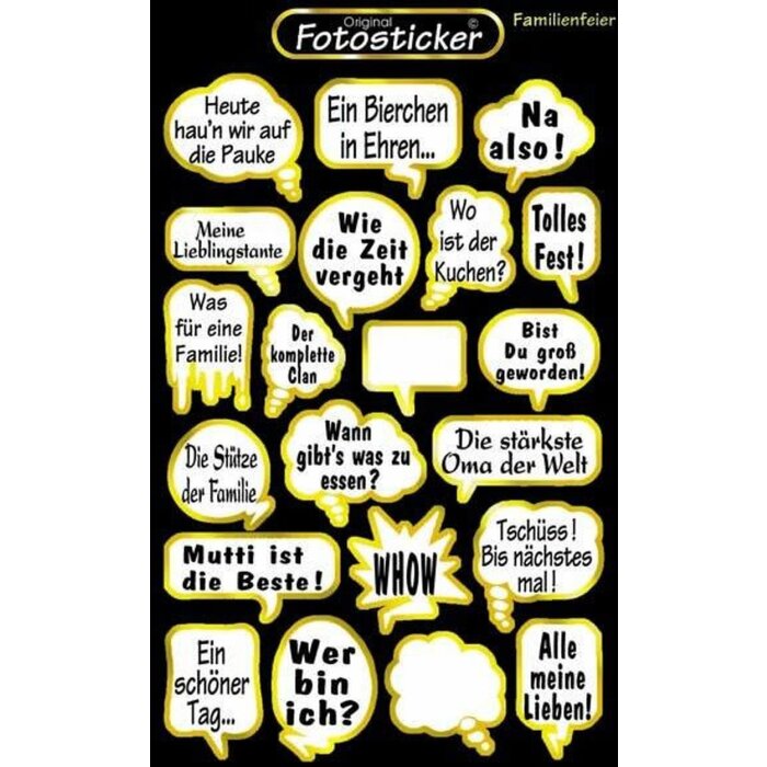 Sticker Feest Familiefeest - Motief 15