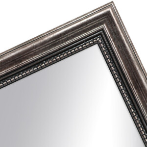 Houten lijst antiek 20 x 25 cm metalen spiegel glas