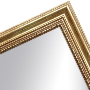 Houten lijst antiek 24 x 30 cm goud spiegelglas