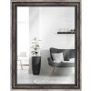 Houten lijst antiek 30 x 30 cm metalen spiegel glas