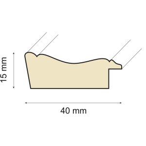 Houten lijst Constance grijs 24x30 cm