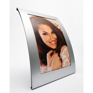 Metalen portret lijst basixx zilver voor 10x15 cm