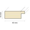 Houten lijst Orion 18x24 cm wit