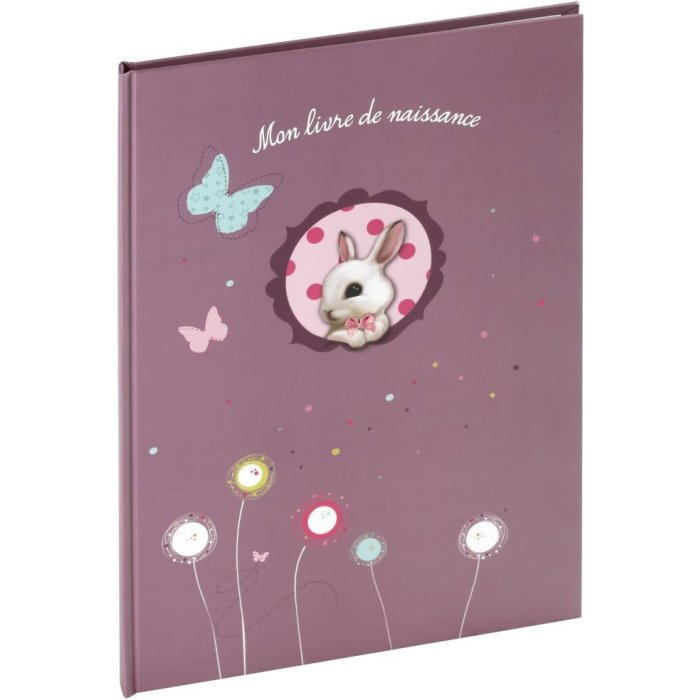 Foxy Baby Dagboek paarse tekst frans formaat a4