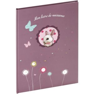 Foxy Baby Dagboek paarse tekst frans formaat a4