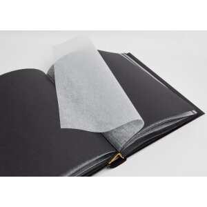 Fotoalbum kolara zwart met uw foto + tekst 30x30 cm 100 zwarte paginas