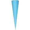 School kegel knutselzak gekleurd karton 70 cm assorti