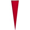 School kegel knutselzak gekleurd karton rood 70 cm