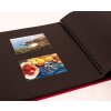 HNFD Maxi Fotoalbum Lona rood 34,5x33 cm 100 zwarte paginas