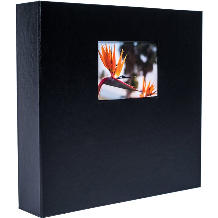 HNFD Maxi Fotoalbum Lona zwart 34,5x33 cm 100 zwarte paginas