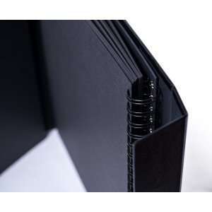 HNFD Maxi Fotoalbum Lona zwart 34,5x33 cm 100 zwarte paginas