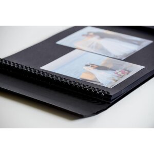 HNFD Maxi Fotoalbum Lona zwart 34,5x33 cm 100 zwarte paginas