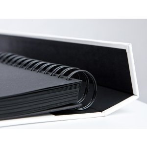 HNFD Maxi Fotoalbum Lona wit 34,5x33 cm 100 zwarte paginas