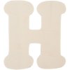 Houten letter h 11 cm