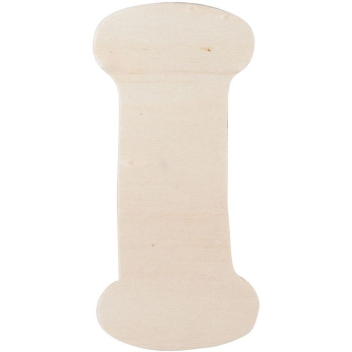 Houten letter i 11 cm