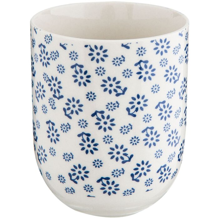 6x8 cm keramische mok blauw