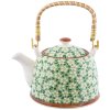 6cete0023 Theepot wit-groen van Clayre Eef