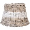 6ro0063bw Clayre Eef Lampenkap bruin-wit