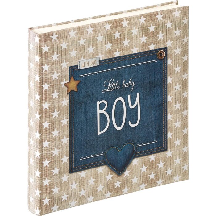 Walther baby jongen fotoalbum 28x30 cm blauw 50 paginas
