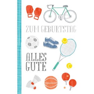 Artebene Kaart Verjaardag Sport