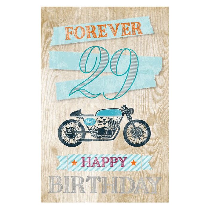 Artebene Kaart Verjaardag Motorfiets Forever 29