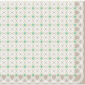 Artebene Servetten Cirkelmotief taupe 33x33 cm