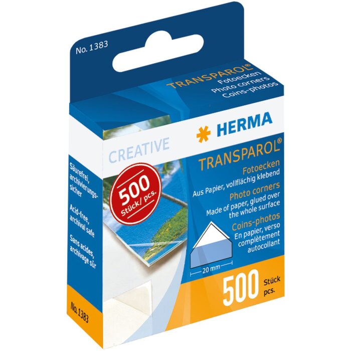 500 fotohoeken Herma Transparol