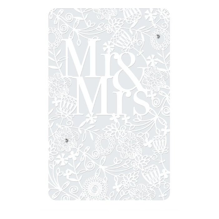 Artebene Kaart Bruiloft Mr. en Mrs. Laser