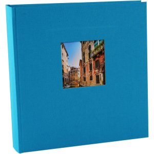 Fotoalbum Bella Vista assorti zwarte paginas 30x31 cm