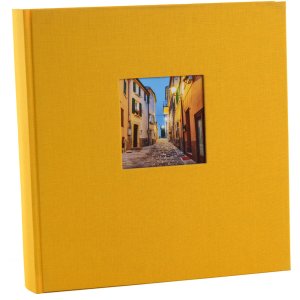 Fotoalbum Bella Vista assorti zwarte paginas 30x31 cm