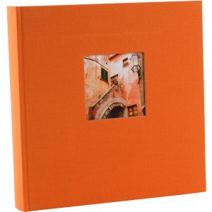 Fotoalbum Bella Vista assorti zwarte paginas 30x31 cm