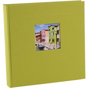 Fotoalbum Bella Vista assorti zwarte paginas 30x31 cm