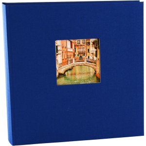 Fotoalbum Bella Vista assorti zwarte paginas 30x31 cm