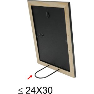 Houten lijst s40c Deknudt 10x15 cm zwart