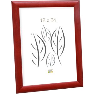 Houten lijst s40c Deknudt 13x18 cm rood