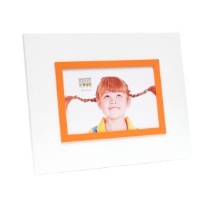 Deknudt Fotolijst s67jk 10x15 cm wit met rand oranje