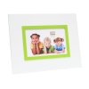 Fotolijst s67jk 13x18 cm wit met rand groen
