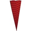 Ambachtelijke schooltas 3d gegolfd karton Ruby Red