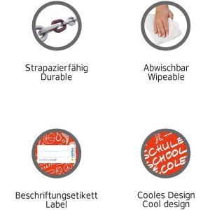 Schriftfolie a4 schoolydoo lichtblauw