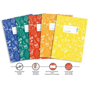 Schriftfolie a5 schoolydoo blauw