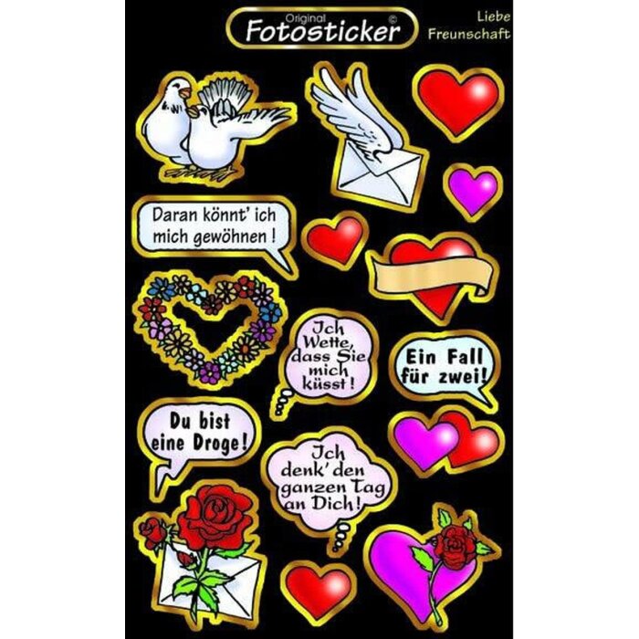 Sticker Liefde Vriendschap - Motief 6
