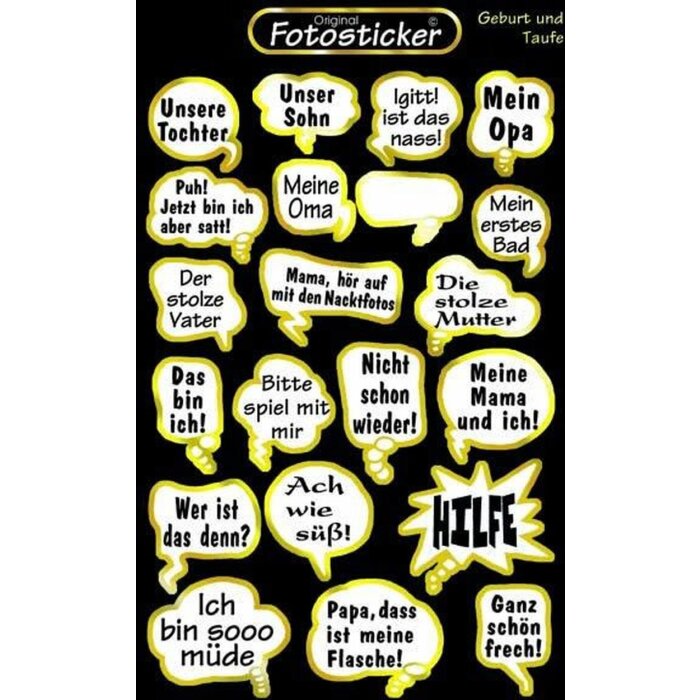 Sticker Geboorte en Doop - Motief 9