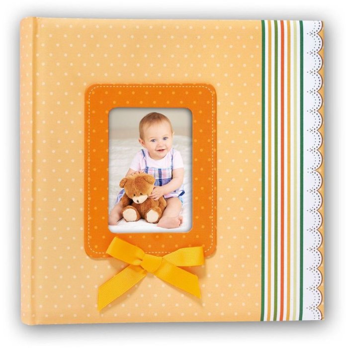 Baby Album Lint Oranje 31x31 cm