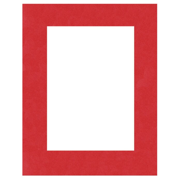 Passepartout op maat - Rosso Ciliegia