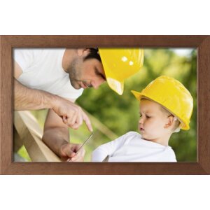 Houten lijst Classic 10x15 cm spiegel glas kersen